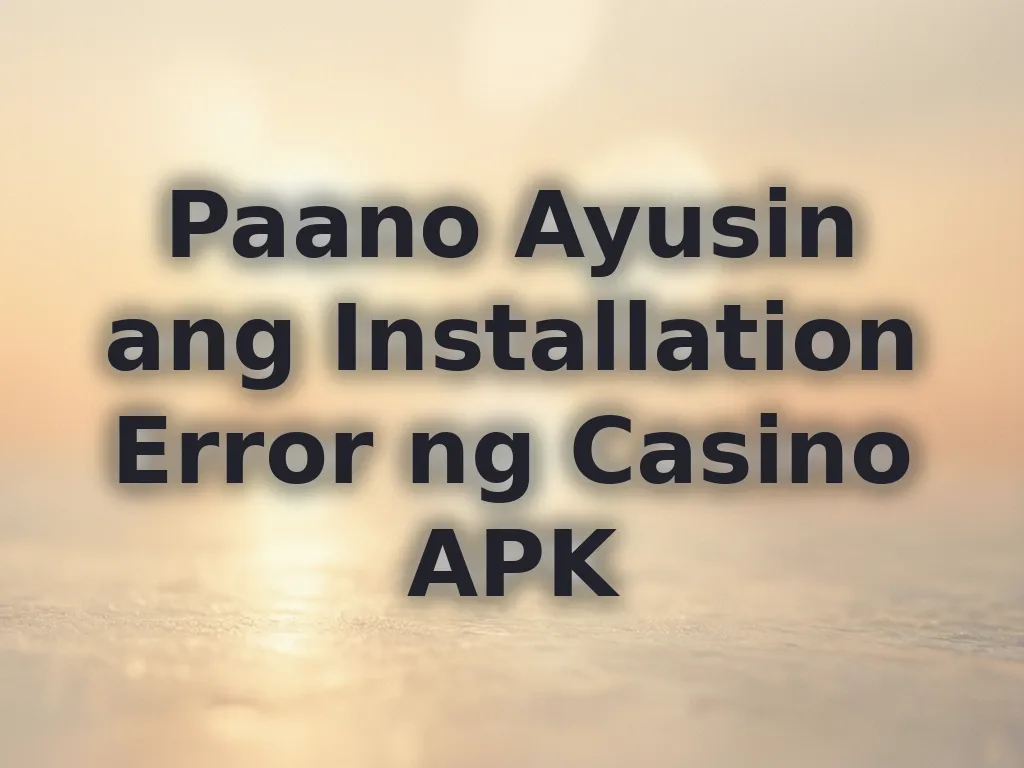 APK installation